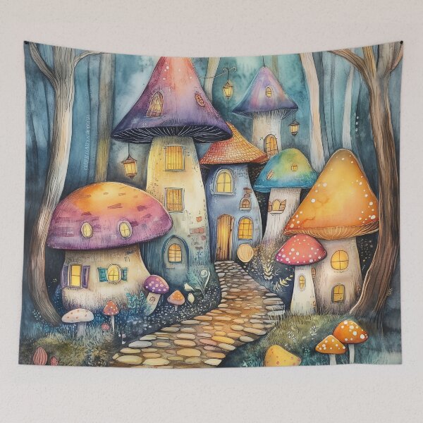 Item preview, Enchanted Mushroom Haven designed and sold by SporeandCanvas.