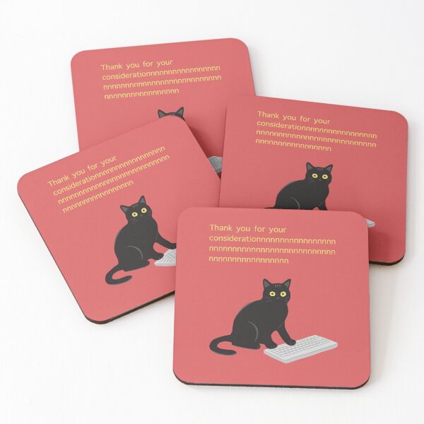 Item preview, Mischievous cat art : Paws on the Keys Red version designed and sold by TheGrandLordCat.