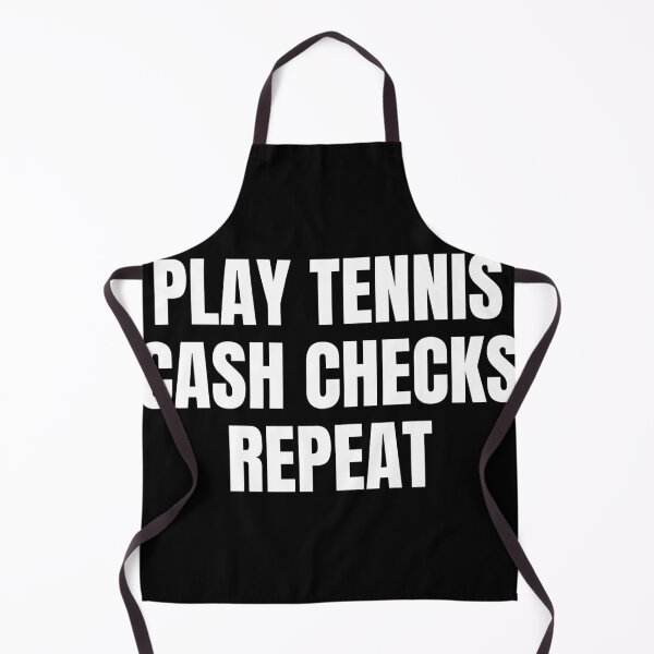Item preview, Camiseta con repetición de Play Tennis Cash Checks designed and sold by Dazai_shop⭐⭐⭐⭐⭐.