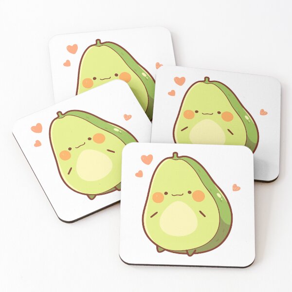 Item preview, Cute Kawaii Avocado Food Character Art designed and sold by HappyMaze.
