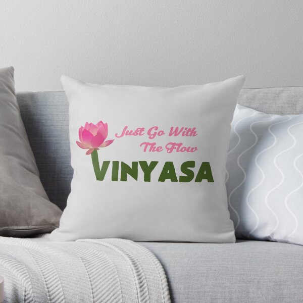 Vinyasa Yoga Flow design Throw Pillow