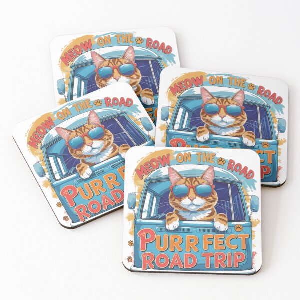 Item preview, Purrfect Road Trip T-Shirt – Cool Cat Van Life Adventure Design designed and sold by bannzy.
