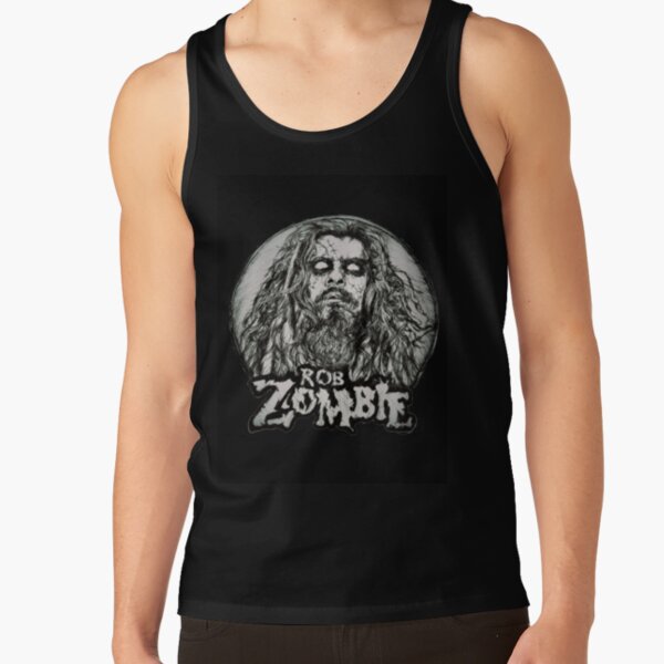 Rob Heavy Metal Rock Star Musician Zombie Portrait Tank Top