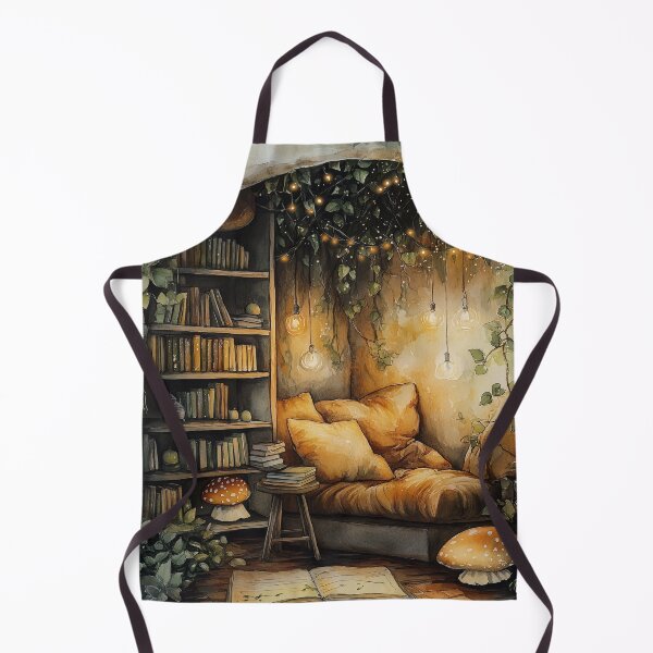 Item preview, Tranquil Reading Nook Watercolor designed and sold by SporeandCanvas.