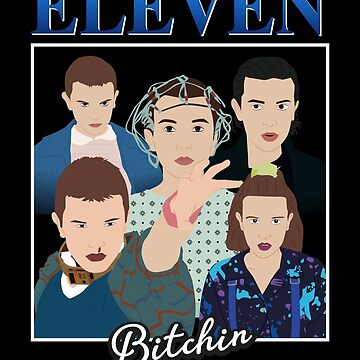 Artwork thumbnail, Eleven Bitchin 90s Stranger Things Netflix by KamiTrendz