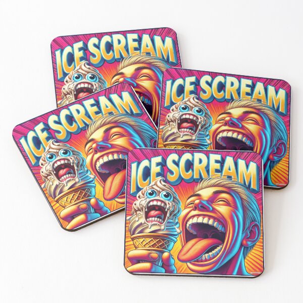 Item preview, Ice Cream or Ice Scream? – Funny Horror Food Pun Design designed and sold by B-DIFF-e-RENT.