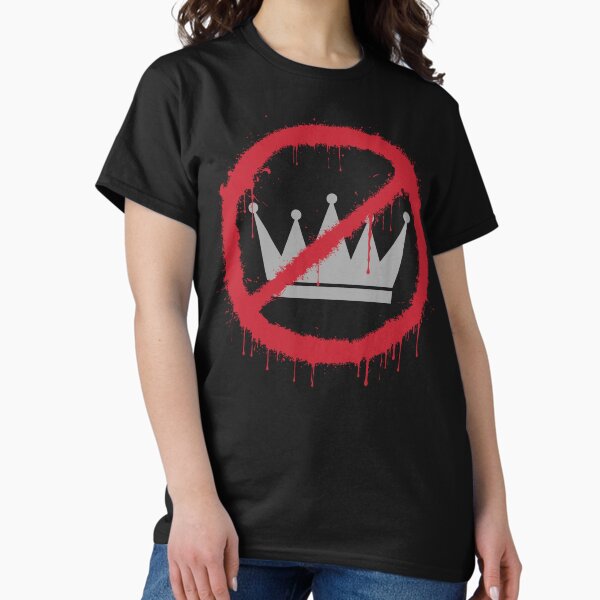 Item preview, No Kings - Anti-Authoritarian Crown Sticker designed and sold by p1xelhacker.