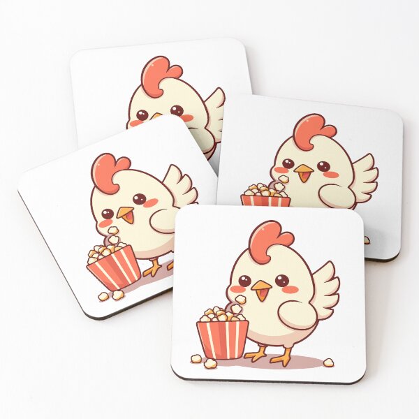 Item preview, Chicken Eating Popcorn designed and sold by Prymon.