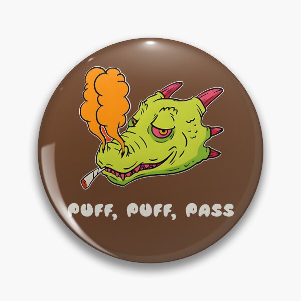 Item preview, Puff, Puff, Pass, Smoking Dino  designed and sold by Mariana Piana.