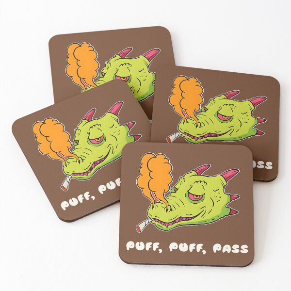 Item preview, Puff, Puff, Pass, Smoking Dino  designed and sold by Mariana Piana.