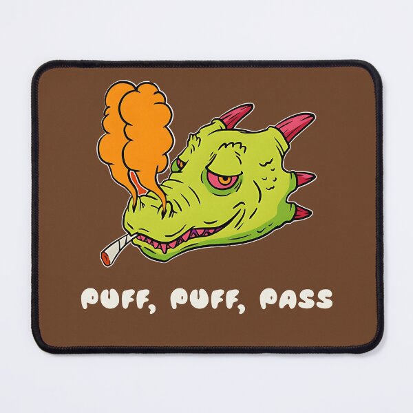 Item preview, Puff, Puff, Pass, Smoking Dino designed and sold by Mariana Piana.