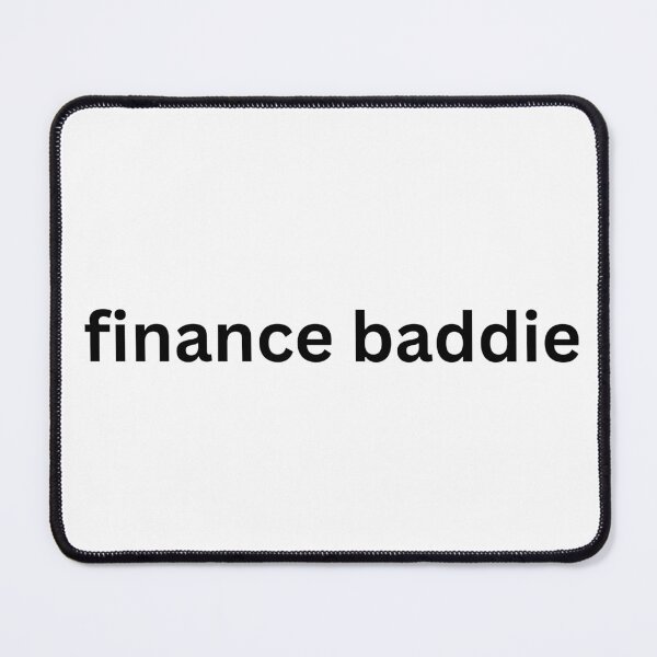 Item preview, Finance baddie - black and white typography designed and sold by ha11e11.
