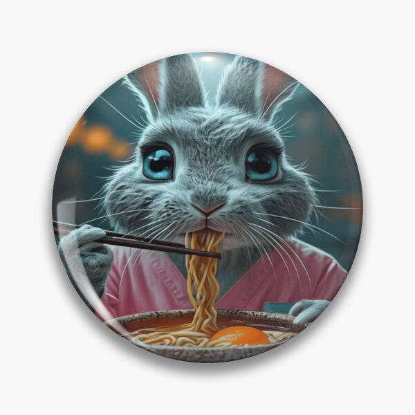 Item preview, fluffy rabbit savors each noodle designed and sold by Mindful56.