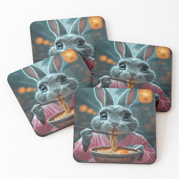 Item preview, fluffy rabbit savors each noodle designed and sold by Mindful56.