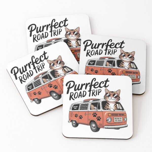 Item preview, Purrfect Road Trip T-Shirt – Cool Cat Van Life Adventure Design designed and sold by bannzy.