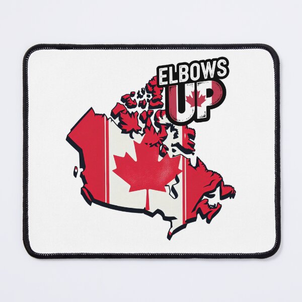 Item preview, Canadian Map with ‘Elbows Up’ Phrase – National Colors Design designed and sold by Fragy72.