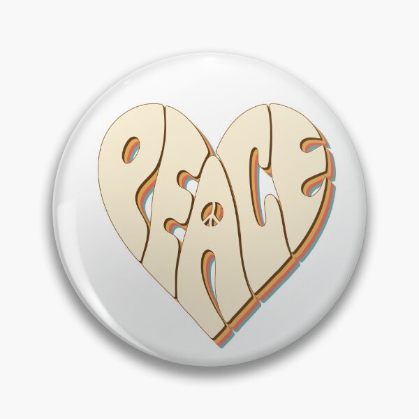 Item preview, Hippie Peace Heart Groovie Essential designed and sold by SaltCreatives.
