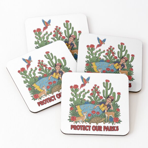 Item preview, PROTEJAMOS NUESTROS PARQUES Flores Frida Kahlo designed and sold by TeeARTHY.