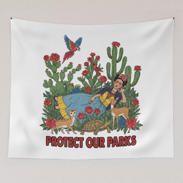 Item preview, PROTECT OUR PARKS Frida Kahlo Flowers  designed and sold by TeeARTHY.
