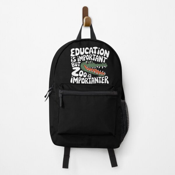 Item preview, Education Is Important, But the Zoo Is Importanter – Funny Crocodile T-Shirt, Zoo Lover Gift, Animal Humor Tee designed and sold by Unleashing Style .