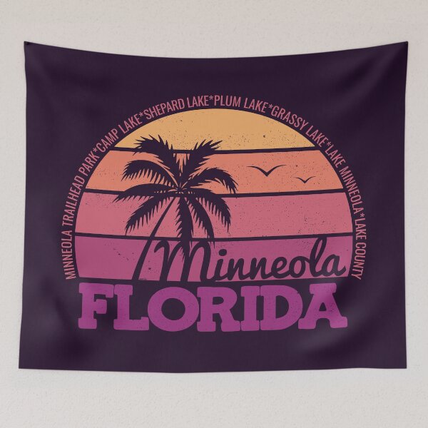 Item preview, Minneola Florida Retro Sunset Local Pride Logo designed and sold by CRHPOD20.