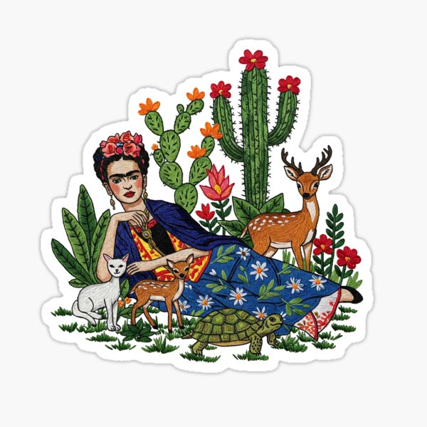 Item preview,   Frida Kahlo flowering cactus designed and sold by TeeARTHY.