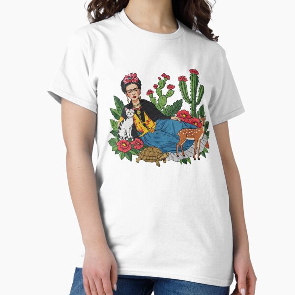 Item preview,   Frida Kahlo flowering cactus and deer designed and sold by TeeARTHY.