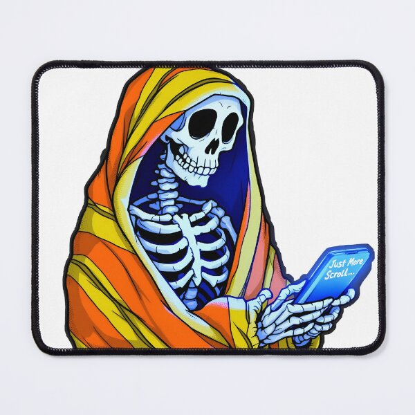 Item preview, Doomscroll Skeleton: Just One More Scroll... designed and sold by Lambyte.