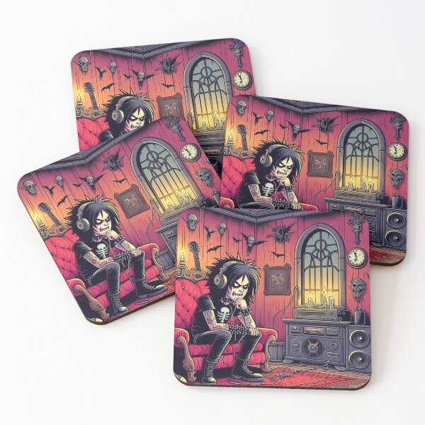 Item preview, Goth Guy listening to music  designed and sold by DarkWitch03.