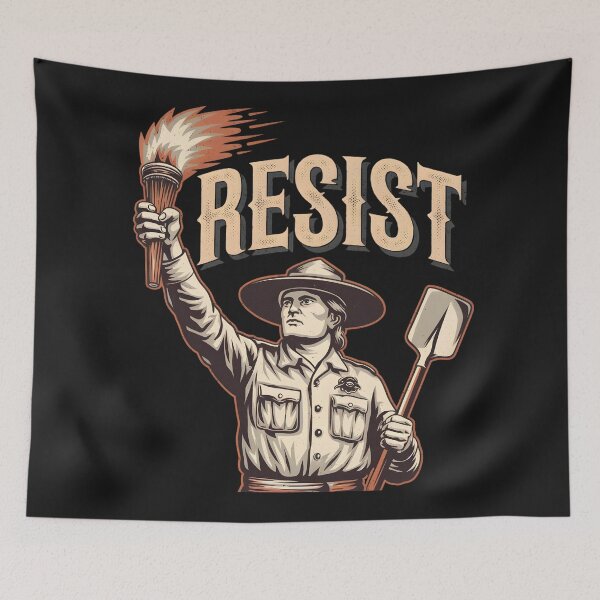 Item preview, resist national parks designed and sold by GogoGrove.