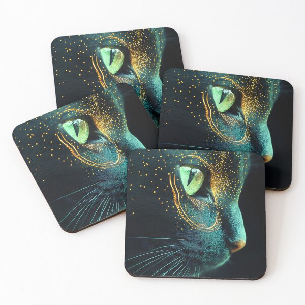 Item preview, Enchanted Bombay Cat with Glowing Gold Markings designed and sold by mildaclairmo.