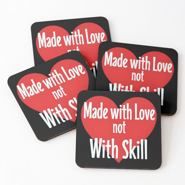 Item preview, Funny Handmade Crafting Design – Made with Love Not Skill designed and sold by DaniGirls.