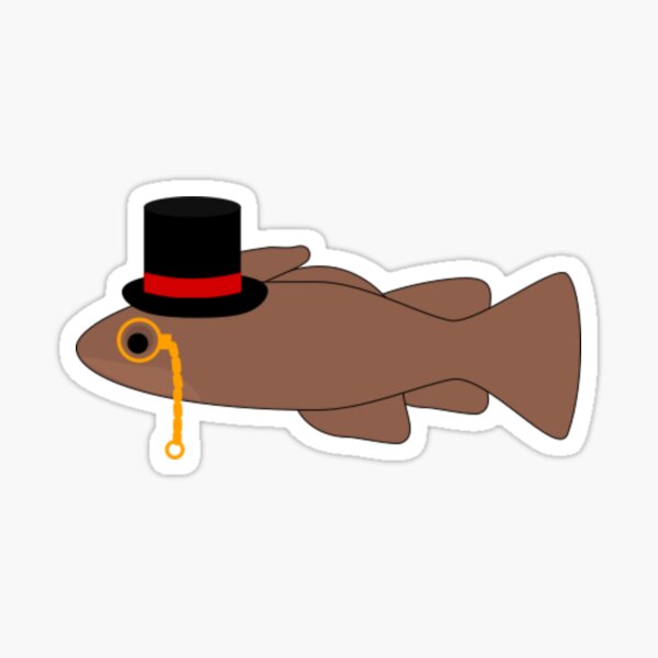Item preview, Cod with Top Hat and Monocle (Dapper) designed and sold by GooglyEyes-.