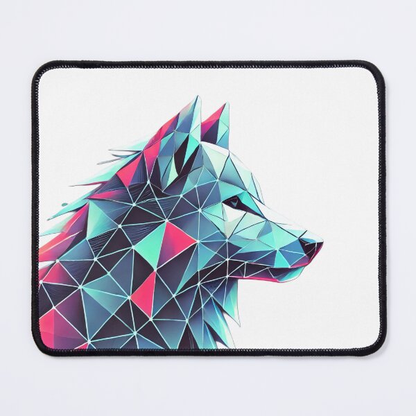 Item preview, Futuristic Geometric Wolf Head designed and sold by JAR.