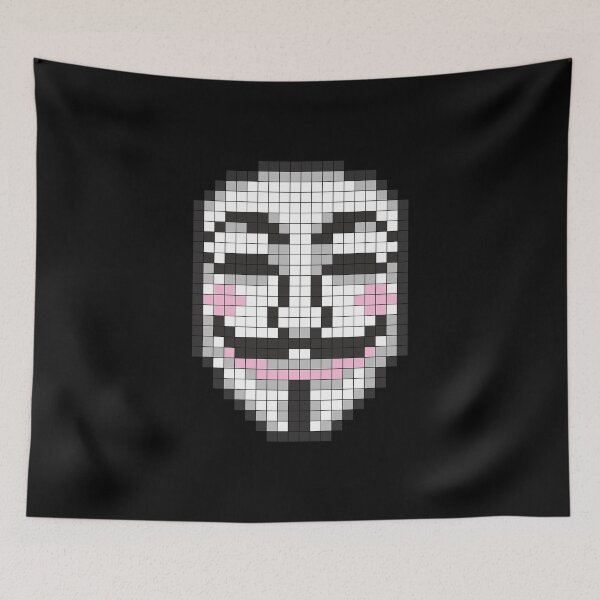 Item preview, Anonymous Resistance – Pixelated V for Vendetta designed and sold by p1xelhacker.