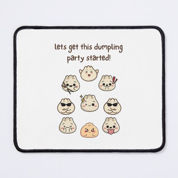 Item preview, Lets Get This Dumpling Party Started, Dim Sum, Yum Cha, Kawaii designed and sold by AASparksDesigns.