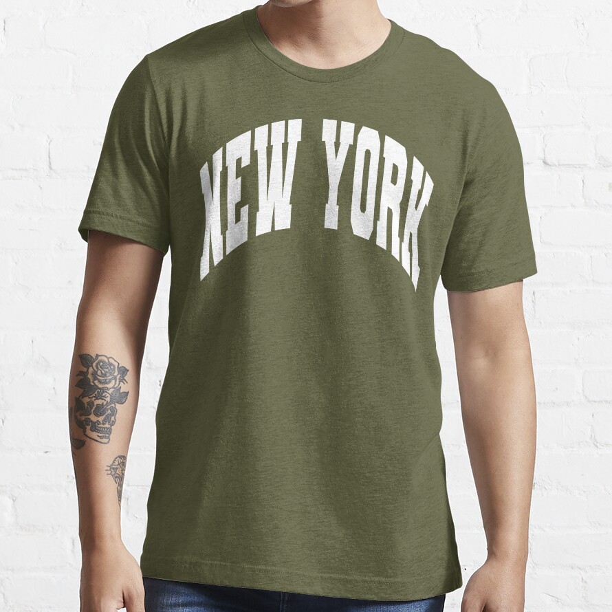 Vintage New York Shirt, New York Travel Gift, New York Game Day Outfit, New York Home State Pride, New York Vacation Gift, Nyc College Gift, 4Th Usa, Patriotic New York Shirt Essential T-Shirt Bespoketshirt