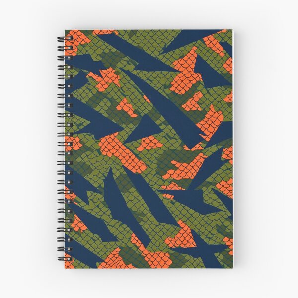 Item preview, Sharp Tactical Camouflage Orange Scale Blue Green designed and sold by CamouflageLab.