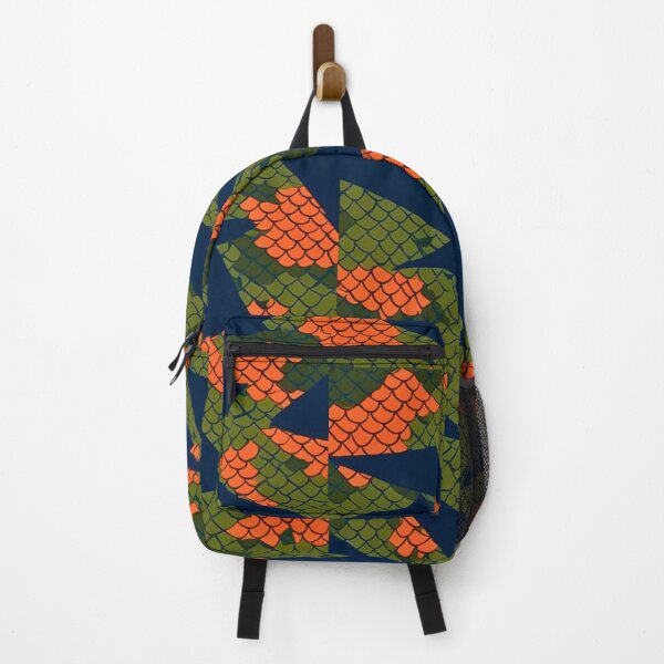 Item preview, Sharp Tactical Camouflage Orange Scale Blue Green designed and sold by CamouflageLab.