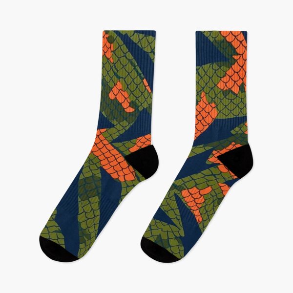Item preview, Sharp Tactical Camouflage Orange Scale Blue Green designed and sold by CamouflageLab.