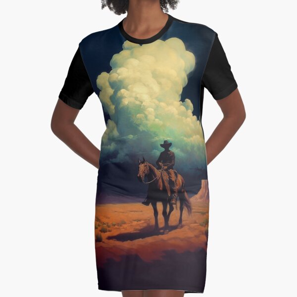 Vista previa del artículo con la obra «El llanero solitario VI. Obra de arte al óleo original. Pintura de vaqueros del oeste. Impresión de arte digital. Póster. Decoración del hogar.», diseñado y vendido por organicflowart.