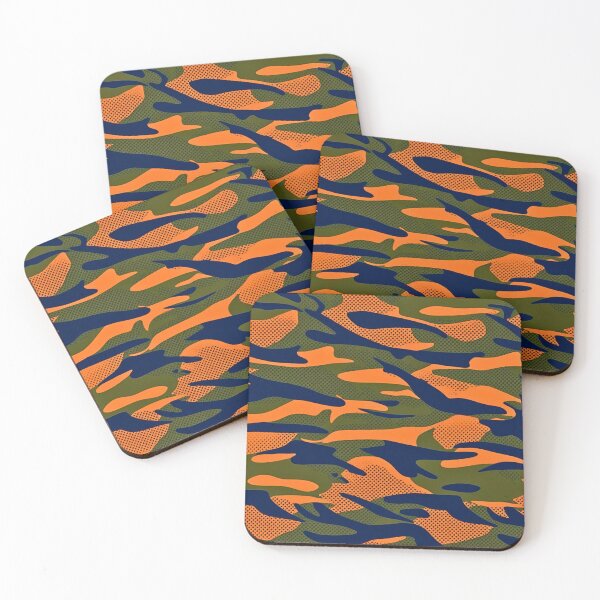 Item preview, Halftone Tactical Camouflage Orange Blue Dotted Green designed and sold by CamouflageLab.