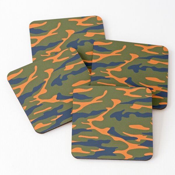 Item preview, Smooth Tactical Camouflage Orange Blue Textured Green designed and sold by CamouflageLab.