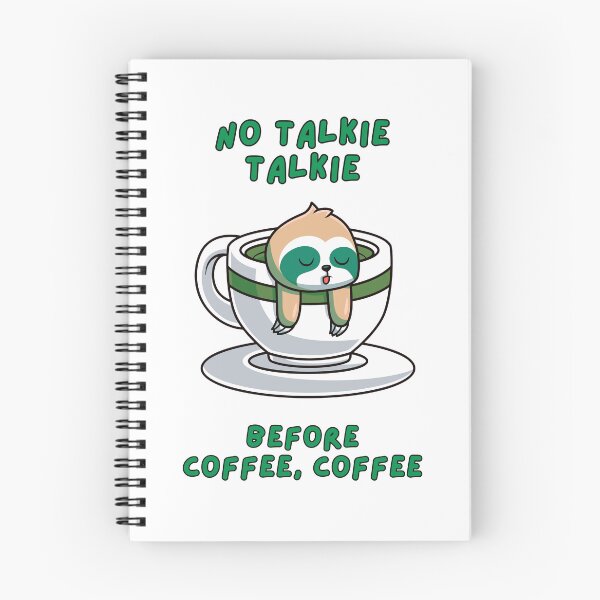 Item preview, No Talkie, Talkie, Before Coffee Coffee, Cup Saucer, Badger, Green  designed and sold by AASparksDesigns.