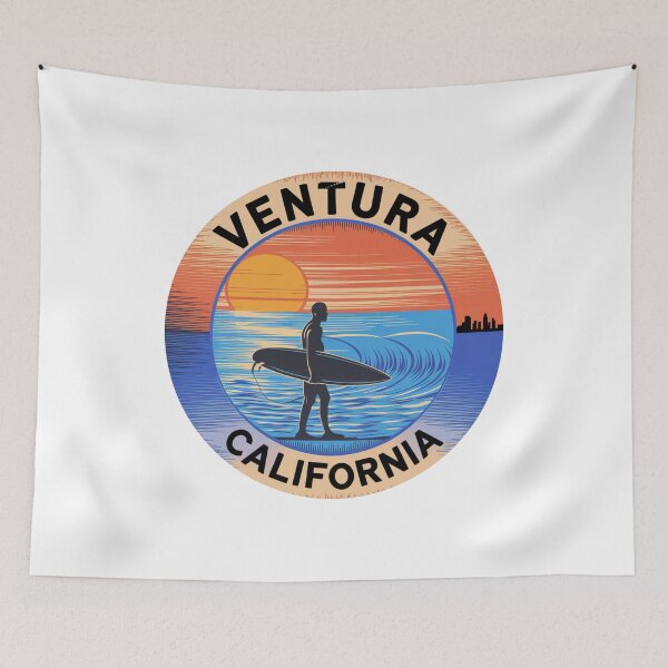 Item preview, Ventura California Surf Sunset Vintage Design designed and sold by CircinusStore.