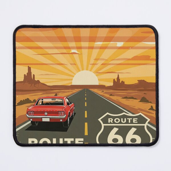 Item preview, Route 66 Retro Road Trip Poster - Vintage Art designed and sold by ethnicdigital.