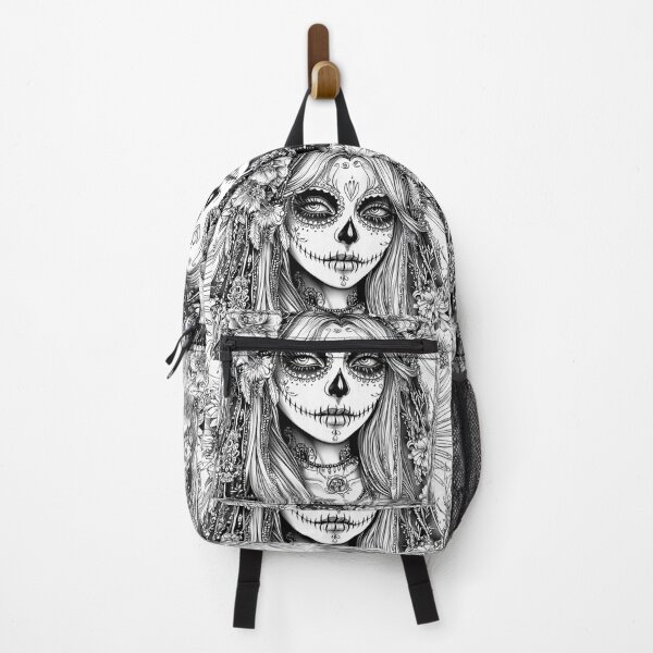 Item preview, Elegant Catrina in Black and White Art designed and sold by ArtemisDesignAI.
