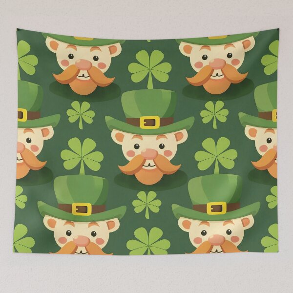 Item preview, Cute Mustache Leprechaun designed and sold by dcrc.