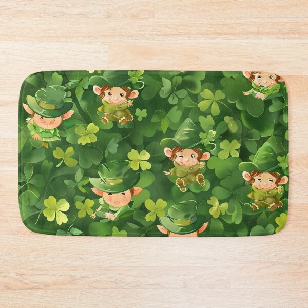Item preview, Cute Green Leprechaun Pattern designed and sold by dcrc.