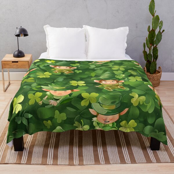 Item preview, Cute Green Leprechaun Pattern designed and sold by dcrc.